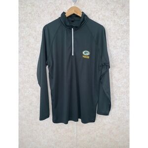 Dunbrooke Green Bay Packers Mens Large 1/4 Zip Pullover Jacket Green NFL L